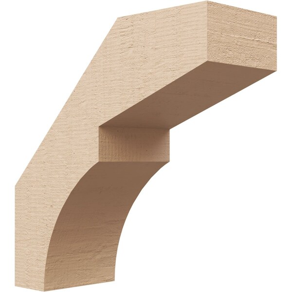 Ekena Millwork 3-inch W x 8-inch D x 8-inch H Monterey Rough Cedar Woodgrain TimberThane Knee Brace, Primed BRCUR03X08X08MONRCPR - main